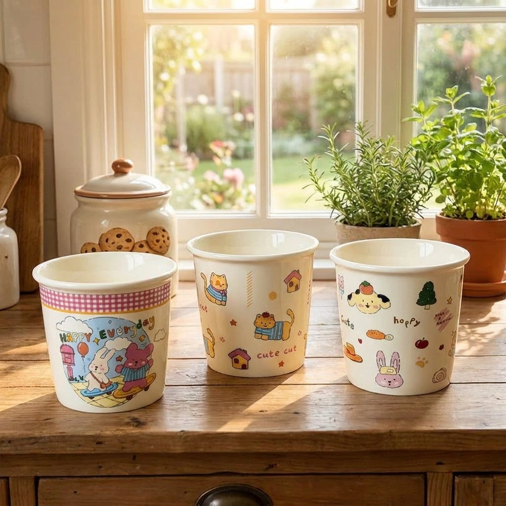 Cute Cartoon Water Cup – Fun Design for Everyday Drinks!