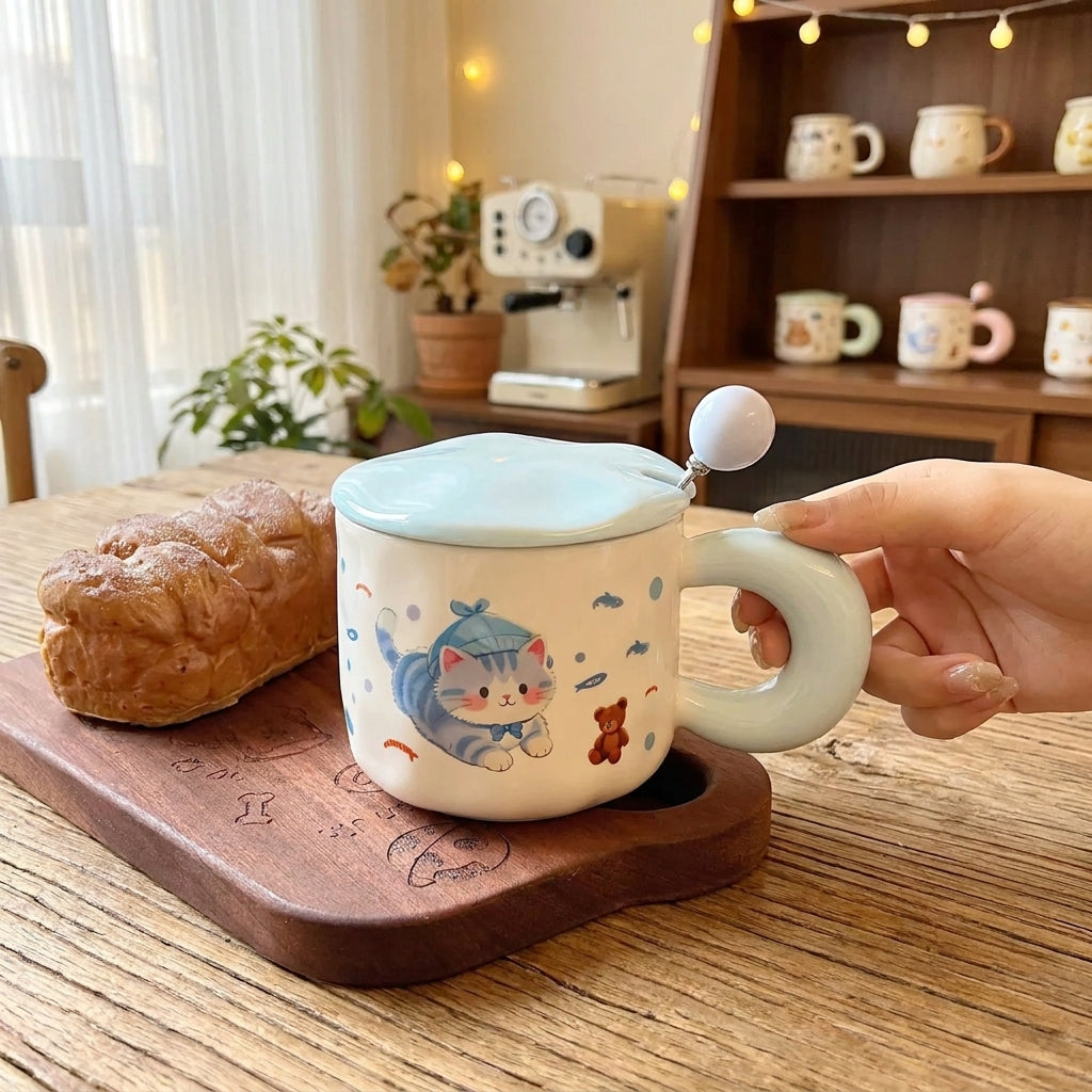 Stylish Cartoon Water Cup – Cute Look, Big Personality!